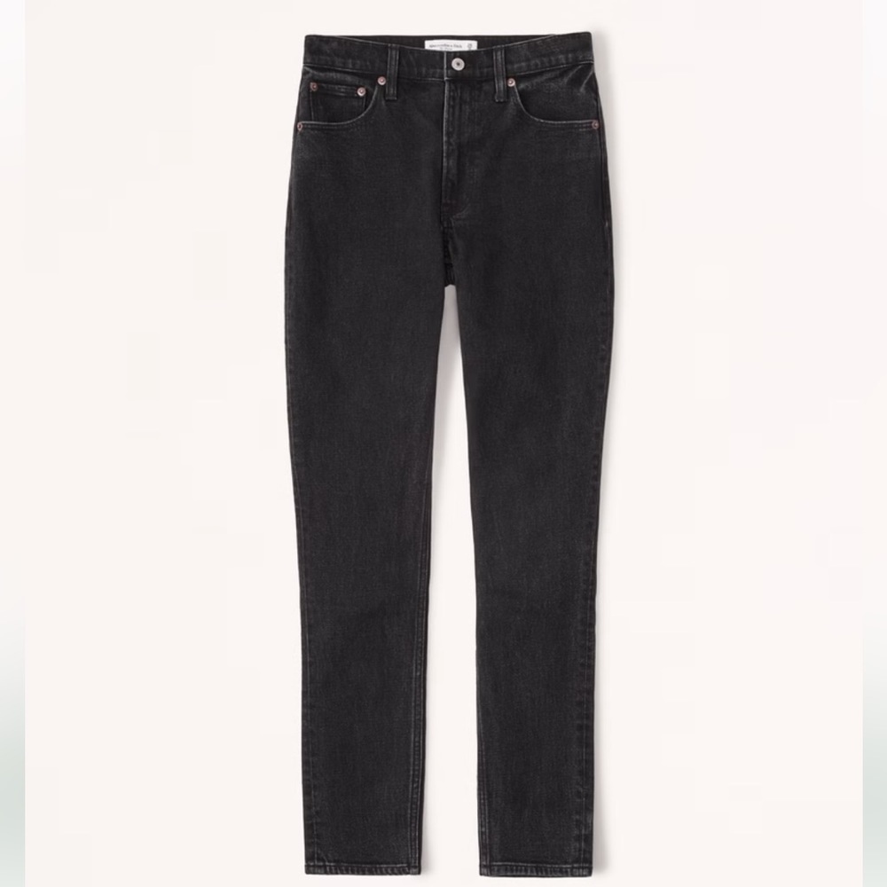 Abercrombie & Fitch High Rise The Skinny Black NWT Sz 27/4R